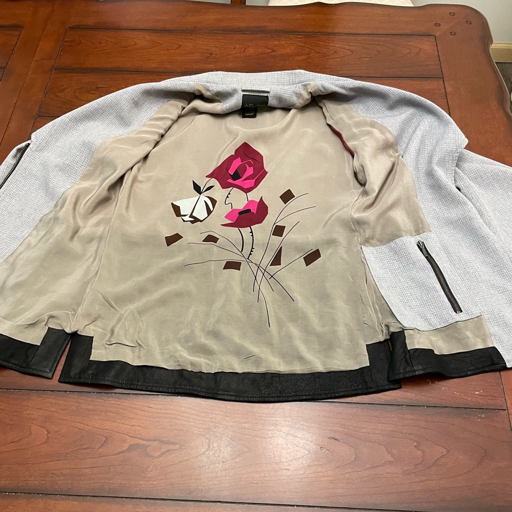 AS by DF Color Block‎ Moto Jacket - Picture 8 of 11